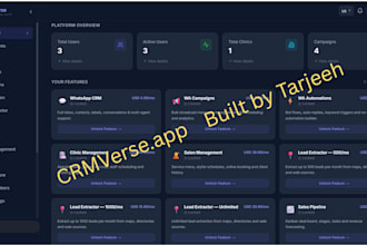 develop CRM, cms, erp, saas, portal systems or web app, developer of crmverse