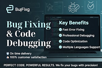 debug and fix errors in your code