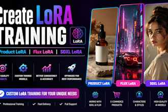 create create lora training for product lora flux lora and sdxl ai models