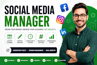 manage your social media accounts and grow your online presence