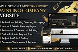 design a painting company website, painter website, house painter