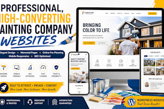 design a painting company website, painter website, house painter