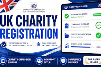 help register your UK charity and provide setup support