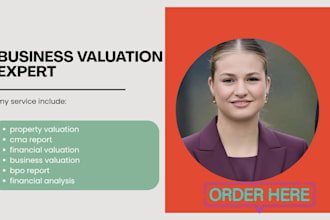 do business valuation, dcf financial modeling, and 409a appraisal
