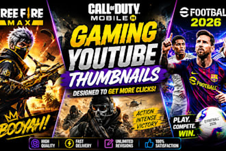 create eye catching gaming youtube thumbnails