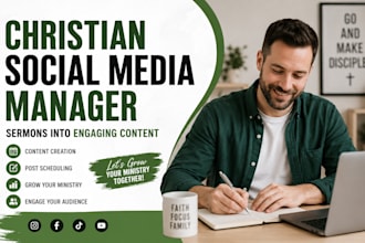 manage your church social media and create engaging sermon posts