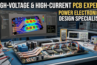 design high voltage and high current pcb for power electronics