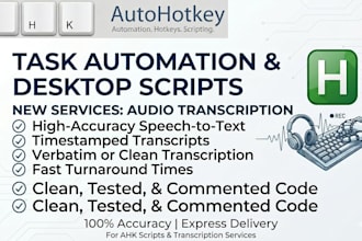 create custom autohotkey scripts for windows desktop automation
