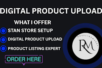 setup stan store and upload digital products