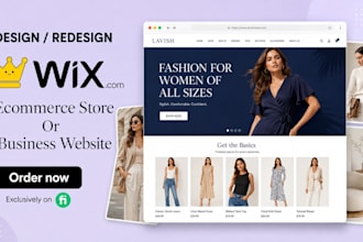 design your wix ecommerce store, wix sales funnel, and online course website