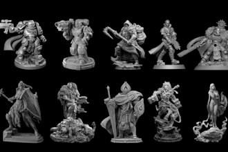 sculpt 3d character model printable model stl file anime 3d model for printing