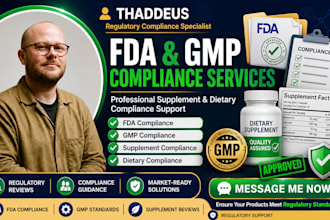 handle fda compliance, gmp compliance, dietary compliance, supplement compliance