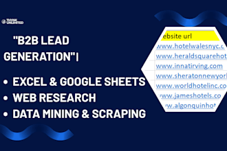 do professional data entry and b2b lead gen