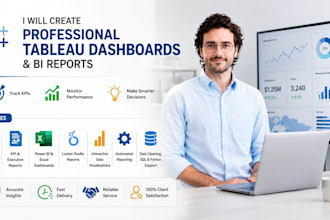 be your data analyst and tableau expert, excel, and bi business dashboards