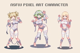 create custom nsfw pixel art characters nsfw sprites and game graphics