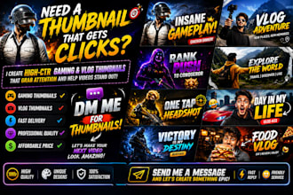 create eye catching gaming and vlog thumbnails