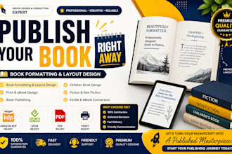 do book formatting, kdp book publishing, paper back, kindle ebook formatting