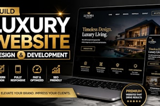 build luxury website design and website development
