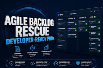 write technical prd, user stories, and dev ready product backlog