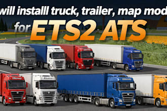 install truck, trailer, and map mods for ets2 and ats