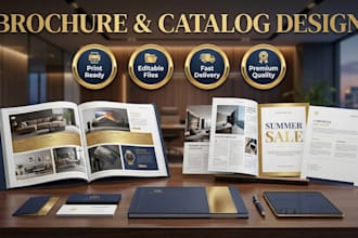 design professional  brochure or catalog for your business