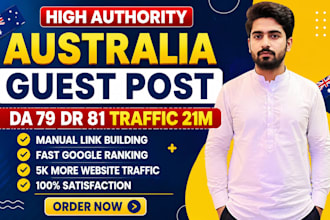 provide australia guest post,australia backlinks and link building services