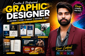 logo design, id card, banner, pamphlet, book design etc