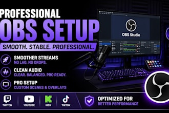 setup and optimize obs studio for professional live streaming creators