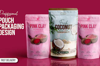 design professional pouch packaging and label design