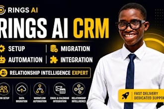 configure rings ai CRM, integrations and data migration, rings ai automations
