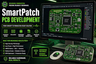 develop smartpatch pcb using altium, kicad, and eda