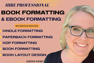 format, publish french kindle ebook, paperback and hardcover for amazon KDP