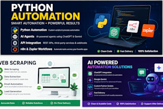create python automation scripts and fix python code bugs