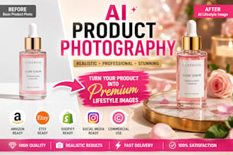 create realistic ai product photography and lifestyle product images