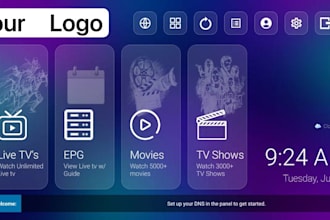 rebrand iptv app with control panel