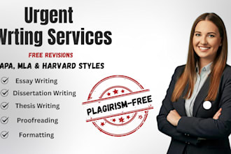 do urgent essay writing in apa, mla and harvard on any topic