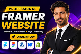 design framer webflow website fix shopify bug wordpress business website builder