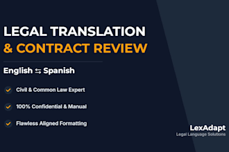 translate english to spanish legal contracts