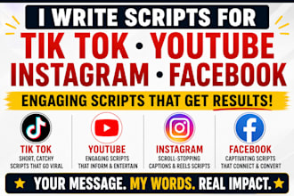 scripts for tik tok