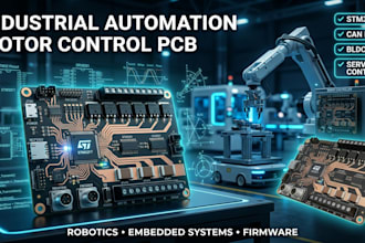 design motor control pcb, embedded systems and robotics