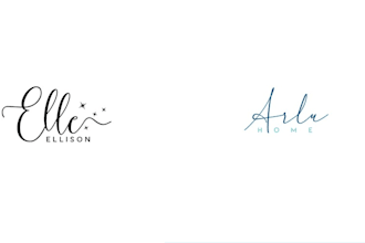 do custom letter text wordmark logo design 24 hours