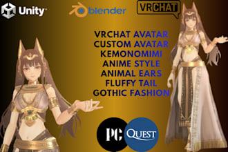 make a vrchat avatar with expressions, uploads and features