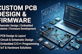 design custom pcb, schematic, and firmware development