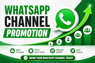 promote your whatsapp channel and grow organic followers