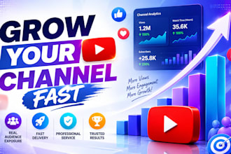 promote youtube channel, video showcase to million active audience for views