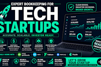 do tech startup bookkeeping for puzzle ramp mercury gusto finmark and deel stack