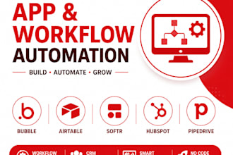 do bubble airtable softr hubspot pipedrive no code app workflow automation