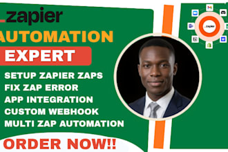 fix zap zapier  automation zapier integration as your zapier expert
