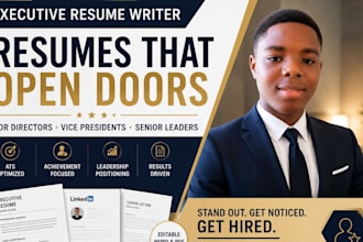 write an ats executive resume for directors vice presidents