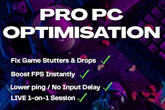 optimize your PC for maximum fps and fix game lag